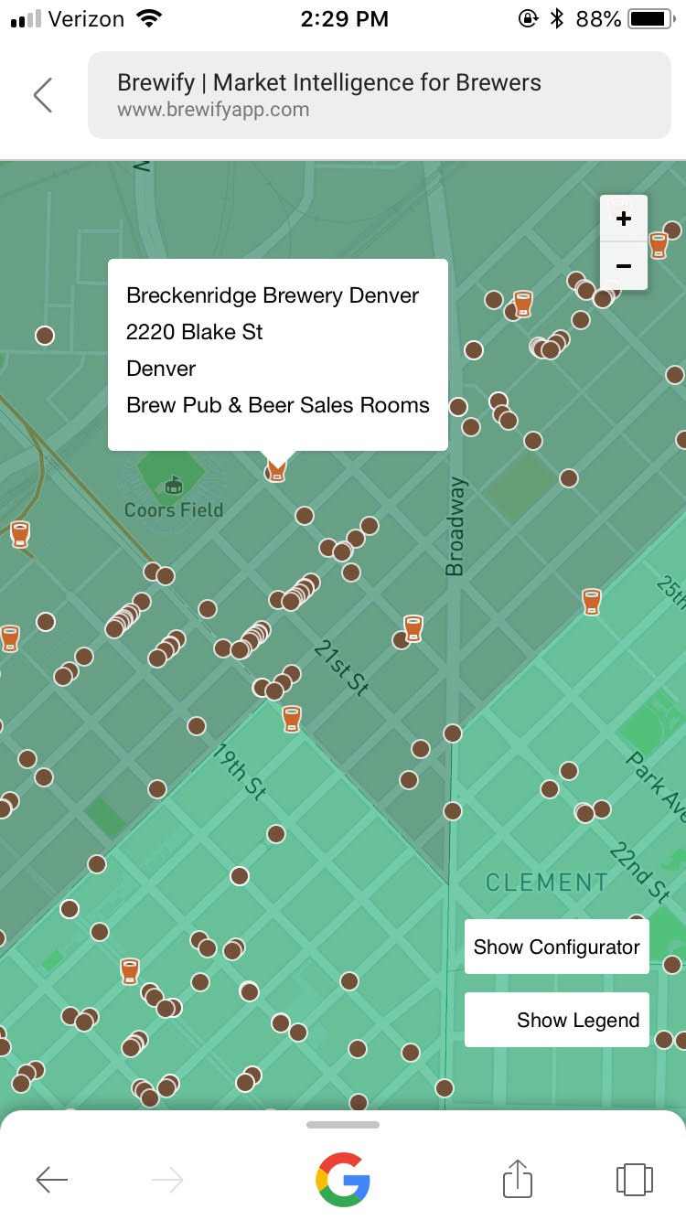 Screenshot of Competitor Plot Point Info